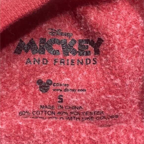 Disney Mickey Mouse And Friends Kids Crew Neck Sweatshirt-Red-Size Small-GUC - Picture 4 of 6